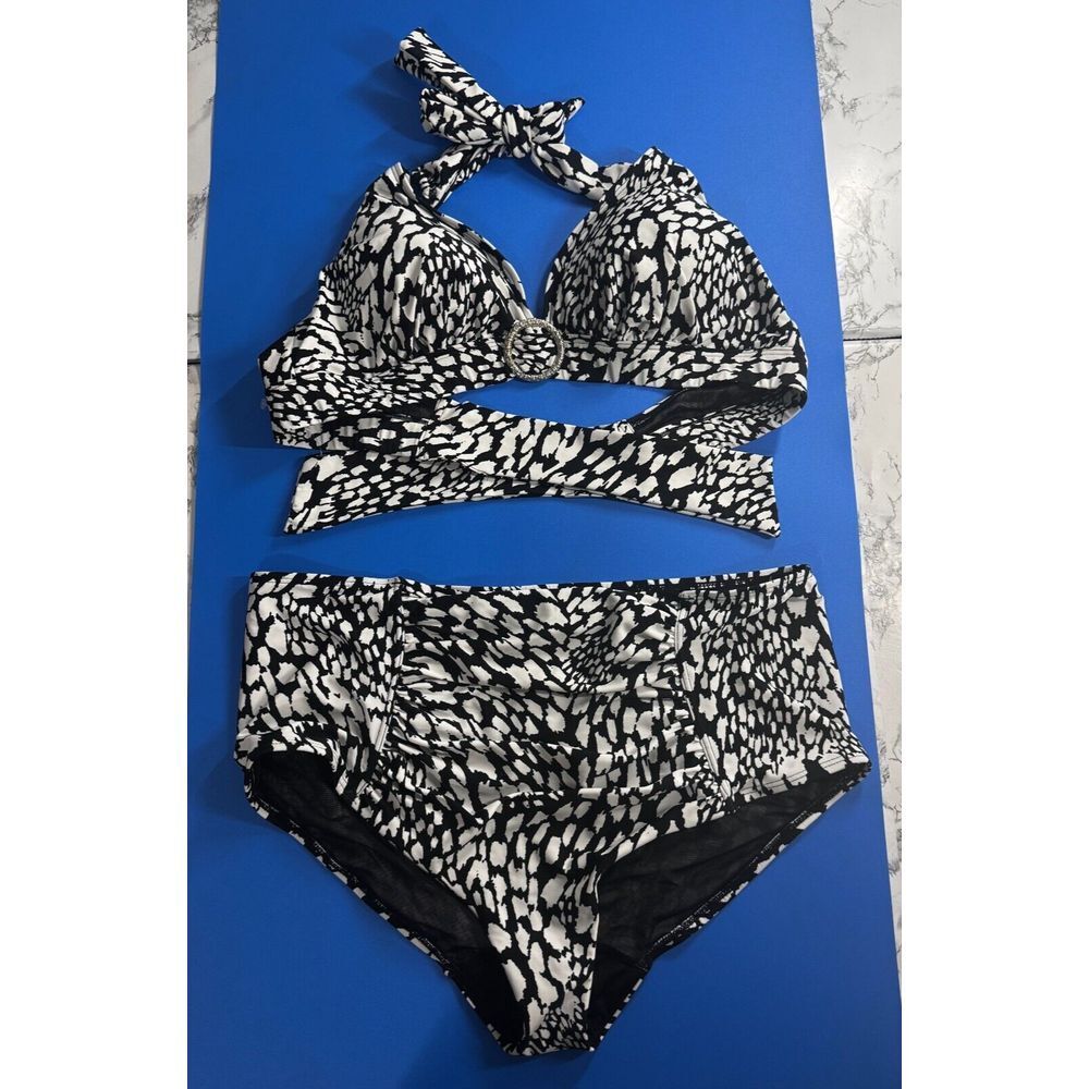 Lane Bryant Black and White Bikini